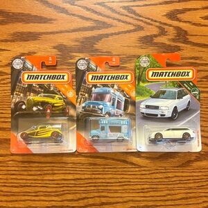 3 Matchbox Collectors Cars - 33 Ford Coupe, Ice Cream King and 94 Audi Avant R52